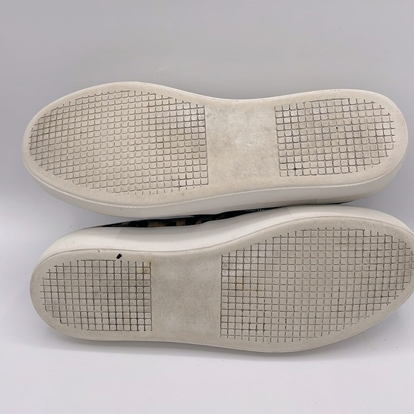 Steve Madden Leopard Print Brown and White Sneakers with Thick Sole Womens 8 M - Picture 7 of 8